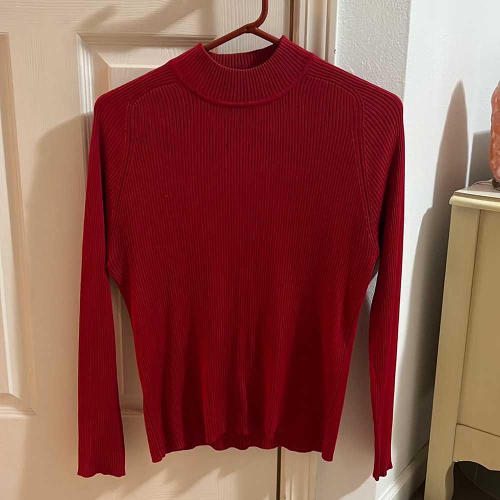 Ribbed Turtleneck Sweater